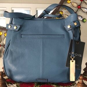 NWT LODIS Genuine Leather Studded Detail Solange Crossbody
